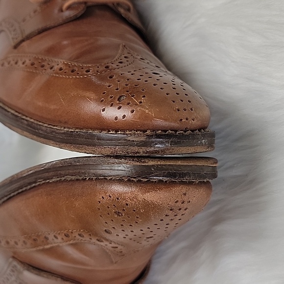 COLE HAAN Grand OS Madison Tan Leather Wingtip‎ Lace Up Oxford Dress Shoes 10 main image 6